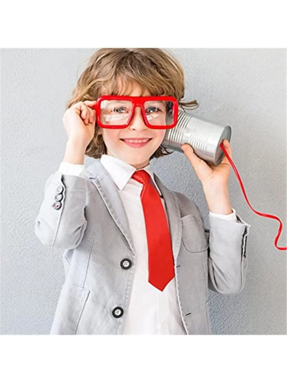 12 pcs Boys Ties Bulk Clip on Ties Solid Color Pre-tied Necktie with Elastic